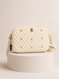 Cartera Victoria’s Secret Crossbody Acolchada Color Marfil